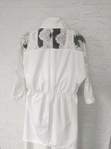 Imported White Lace Shirt