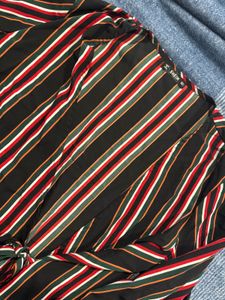 Striped Tie-Waist Dress