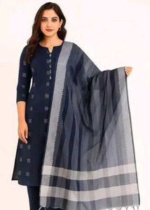 Elegant Navy Blue Kurta Set, all sizes available