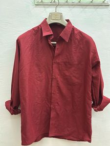 Maroon Long Sleeve Over sized Shirt