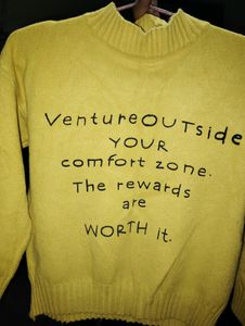 Yellow Woolen Crop Top