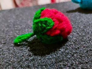 Crochet Strawberry Ornament