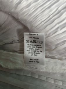 White pleated Top With Smoking
