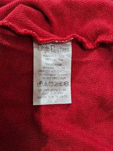 Red Full Sleeve Cute Top