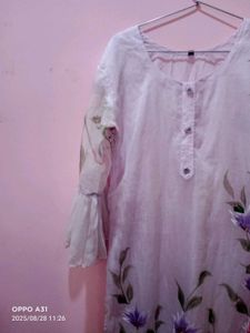 Organza Hand Printed Suit
