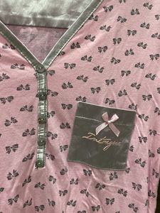 Cute Pink Coquette Sleep Shirt