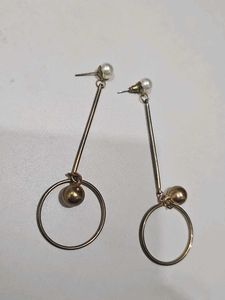 Drop Circle Earrings