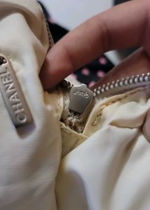 Chanel Beige Canvas Monogram Bag (Authenticated)