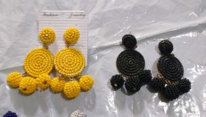 Combo Tassel Earrings On Studs/Clips, Beaded