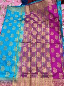 Elegant Silk Blend Saree