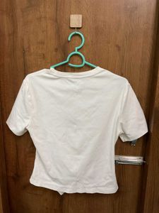 White Asymmetric Tee
