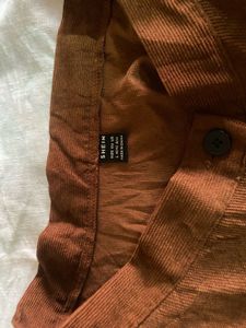 Shein Brown Corduroy Skirt