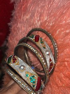 Set of Embellished Bangles