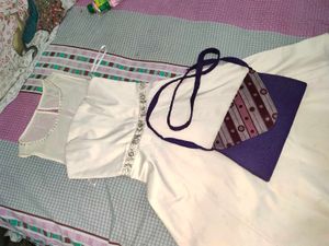 Elegant Ethnic imported dress and purse free