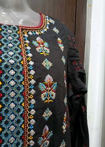 Beautiful Dark Grey Kurta