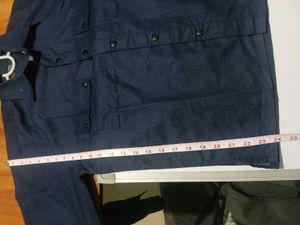 Men's Classic Navy Button-Down Casual Shirt