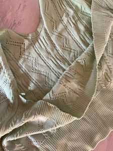 Green Knit Halter Top