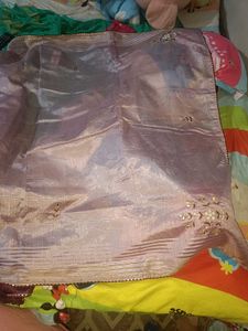 New lavendar saree with blouse piece