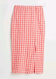 🍒H&amp;M Gingham Crepe Skirt🎀