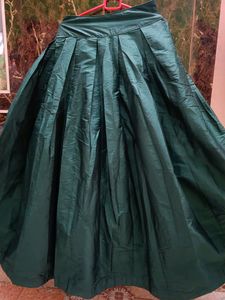 Heavy Flared Skirt with Dupatta And Crop Top