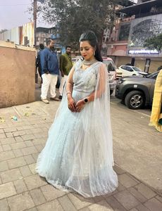 Powder Blue Elegant Party Gown