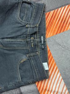 Unique Graphic Print Denim Jeans