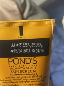 Ponds Sunscreen