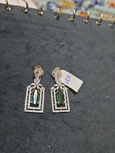 Zircon Green Earrings