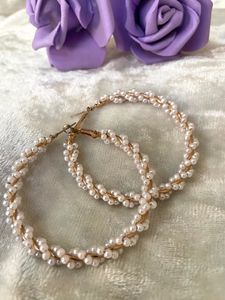 Sale Offer‼️ Combo Pearl Studs &amp; Hoop Earings