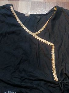 Black Anarkali Kurta Set Without Chunni