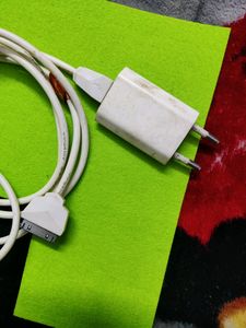 iPhone With Charger