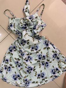 Floral Print Mini Dress