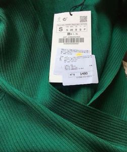 Marine Lorphelin Green Zara bodycon dress