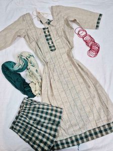 Self Made Cotton Kurta Set