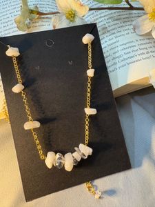 Boho Gold Chain Gemstone Necklace