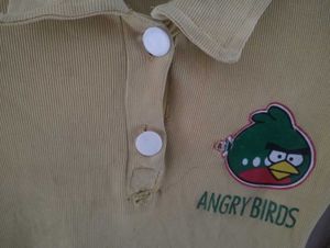 Kid Girl Angry Birds Printed Tunic