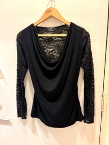 Beautiful Cowl Neck Lace  Top