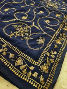 full saree have aari  tari work very beautifully