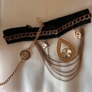 Black&Gold Jewellery Combo