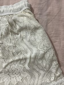 Beachy White Shorts