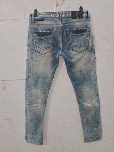 Distressed Denim Jeans