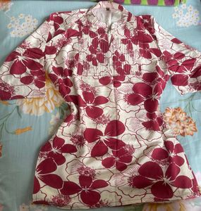 Floral Print short kurta