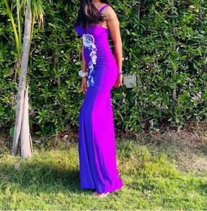 Elegant Purple Evening Gown