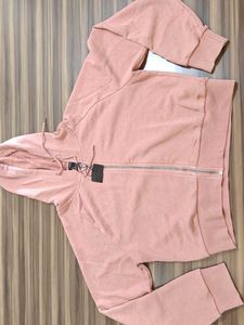 Pink Zip-Up Hoodie