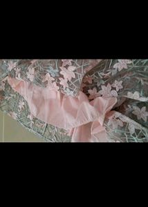 Pink Floral Lace Mini Dress