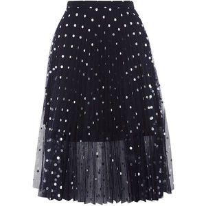 Mesh Polka Dot Skirt