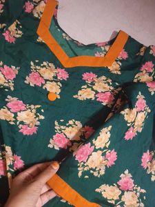 Floral Print Kurta
