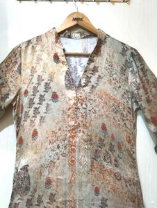 Aaya Printed Tunic Kurti And Pant 🌷
