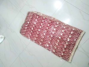 Maroon Embellished Dupatta chunri
