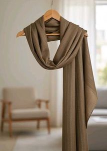 Soft Crepe Striped Scarf
